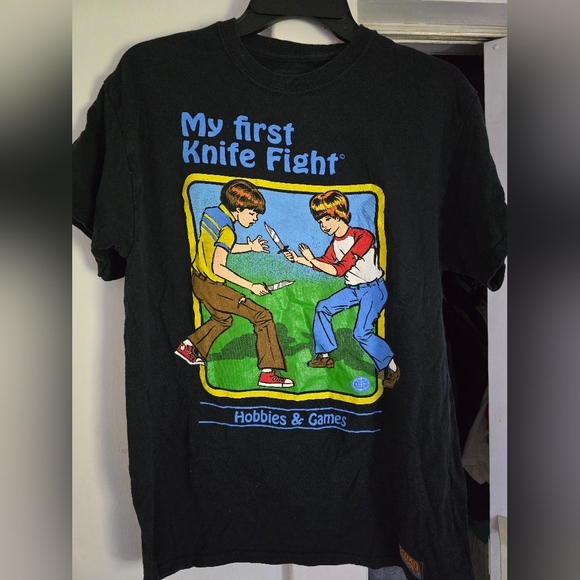 Steven Rhodes Other - Steven Rhodes My First Knife Fight T-Shirt